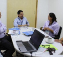 Foto Reunión de comisionados con personal de INEGI
